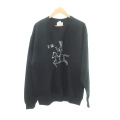 黒M【WACKOMARIA】世界平和PJT SWEAT／新品タグ付／送料込 WACKO MARIA/ワコマリア/世界平和プロジェクト / CREW NECK