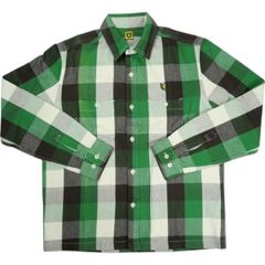 Size【M】 HUMAN MADE ヒューマンメイド フランネルチェック長袖シャツ 緑 【中古品-良い】 20822049