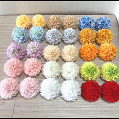 NO0417-01 造花 花材 花パーツ パーツ　髪飾り 花飾り　ハンドメイド　マム　ヘアアクセサリー　七五三　成人式　和装　浴衣　小物　材料　しめ縄　お正月　美容室　着付け