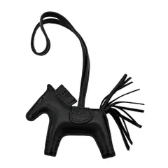 【名東】エルメス ロデオPM タッチ ソーブラック アニョーミロ アリゲーター Z刻印 バッグチャーム 小物