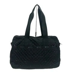 【美品】レスポートサック　ブラック キルティング ボディバッグ レスポートサック LeSportsac BUCKET TOTE （ブラックキルト