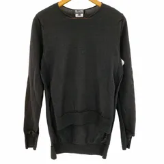 ブラックコムデギャルソン BLACK COMME des GARCONS 17SS サイドスリットフィッシュテールクルーネックニット メンズ JPN：L のサムネイル