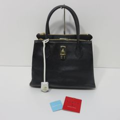 Samantha Thavasa　サマンサタバサ　LINEA J　ハンドバッグ　白×黒