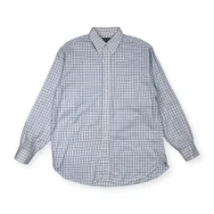 USA製 Brooks Brothers COUNTTRY CLUB ブルックスブラザーズ チェック BD ボタンダウン 長袖シャツ L/ブルー メンズ