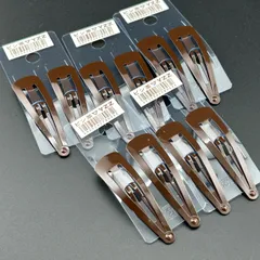 【新品】ヘアアクセサリー 5点 10本セット ヘアピン ブラウン ブラック 小さめ◆