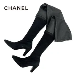 CHANEL 2024AWサイドゴアロングブーツ35未使用⭐︎店舗完売品