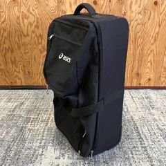 $【にっしゃん様専用】asics アシックス キャリーバッグ 遠征バッグ 大容量 ブラック キャスター付き 直接引き取り歓迎！横浜市保土ヶ谷区