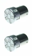新品 NeedNetwork(ニードネットワーク) LED S25 G18 BAY15D ダブル 11SMD 2個セット 12V 24V (耐電圧9-32V)レッド 赤 段違い 180度平行ピン ブレーキ テール バックランプ ストップランプ ステルス トラッ
