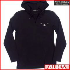 BURBERRY BLACK LABEL 廃盤 バーバリーブラックレーベル スウェット M パーカー フーディー 黒 刺繍 ジャケット_ブルゾン_サイズM一覧←SEULB屋着古← TY3632