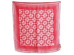 【お得なクーポン配布中!】 100% シルク コーチ ロゴ 総柄 ハンカチーフ 正方形 スカーフ レディース COACH ストール ハンカチ バンダナ レッド ピンク シグネチャー