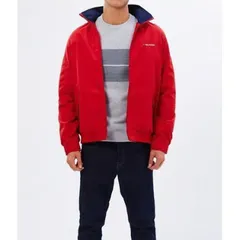 トミーヒルフィガー TOMMY HILFIGER ナイロン ヨットジャケット 撥水加工 レッド