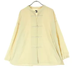 merlot メルロー 7分袖 チャイナボタン ジャケット アイボリー レディース 古着のサムネイル