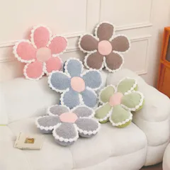 座布団 可愛い ざぶとん 花 クッション ふわふわ抱き枕 フロアクッション 厚め 座り心地いい オフィス用クッション 椅子用 zzr02208740992