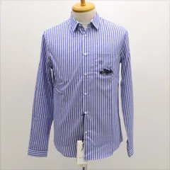 GUCCI / グッチ ◇ホエール クジラ 長袖 シャツ ストライプ ブルー系  