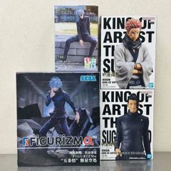 주술회전 KING OF ARTIST 쵸코세 시부야 사변 고조오 여름 유걸 숙장 4체 피규어 정리 세트 / BANDAI SEGA 프라이즈