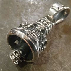 新品 ベル スカル 925シルバー ペンダント
