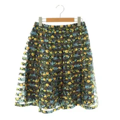 週末セール★ 新品タグ付き★POPPY ギンガムオーガンジータックスカート Gingham organza tuck skirt (green) – POPPY