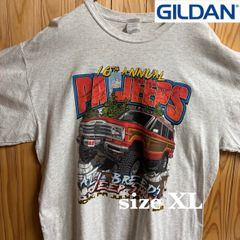【古着】GILDAN(ギルダン)半袖Tシャツ XL 杢グレー 両面プリント レーシング 4WD USA製 アメリカ古着 希少