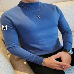 [M]春 コーデ メンズ  服 シンプル ファッション オシャレ 大人 かっこいい 大きいサイズ ストリート 紳士服 シームレス ハーフ タートルネックセーター 長袖 ハイエンド ファースト ライン ミッド カラー ニット レイヤリング シャツ