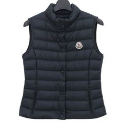 【タグ付 未使用】23年 MONCLER モンクレール LIANE ダウン ベスト 14A XS ダークネイビー ワッペン 国内正規品 軽量 47312