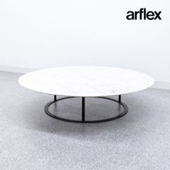 【中古品】arflex アルフレックス UVI ウビ センター テーブル 大理石 ホワイト ラウラ・グリツィオッティ 定価27万【配送要確認】