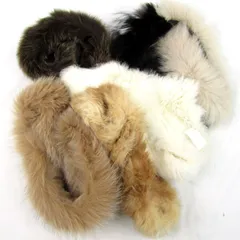 サガファーズ他 ファーマフラー ティペット ショール 5点セット 未使用有 まとめて 大量 ブランド レディース sagafurs etc 【中古】