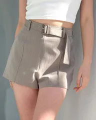 【SALE】GYDA ジェイダ ベルト付きハイウエストショートパンツ 072530765201