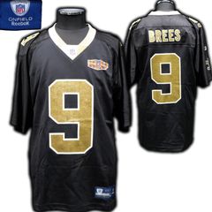 Reebok NFL ニューオーリンズ・セインツ ゲームシャツ #9 ドリューブリーズ BREES ユニフォーム フットボールシャツ アメフト スーパーボウル 優勝記念 オフィシャル
