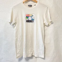 (^w^)b DIESEL ディーゼル コットン100% クルーネック 半袖 Tシャツ CDデザインプリント TEE トップス シンプル ストリート アメカジ 爽やか ホワイト 白 メンズ 男性 サイズS