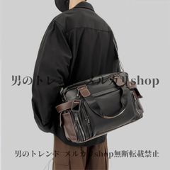 美品】輪怐 Linku アーバン 2way レザー ビジネスバッグ ショルダー