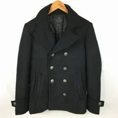 ナノユニバース　高機能中綿サーモライト採用　サイズ M　Pコート　チェスター　ブルゾン〈黒/BLACK/ブラック〉/men's 管NO.A3-12