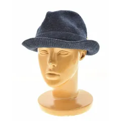 【E-ZOO】ウールサーモ糸編みシマウマゲージソフト中折ハット