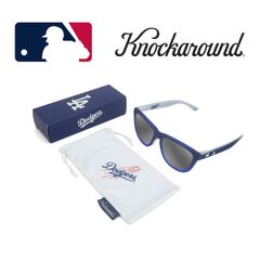 KNOCKAROUNDが、アメリカメジャーリーグ (MLB) と公式ライセンス契約を結び、ロスアンジェルスドジャースのデザインを施したこの夏大注目のサングラスです。