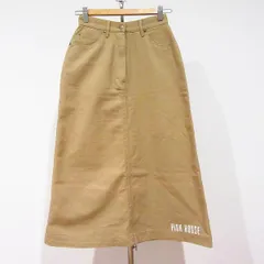 #anc ピンクハウス PINKHOUSE スカート M ベージュ ワッペン ロゴ レディース [921710]のサムネイル