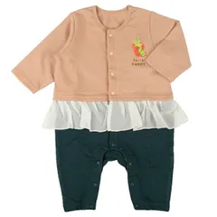 はらぺこあおむし はらぺこあおむし女児カバーオール 長袖　長袖カバーオール　60/70/80m