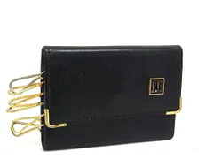 dunhill ダンヒル レザー 6連 キーケース 鍵入れ メンズ レディース ブラック系 DJ9935