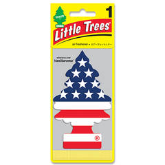 【America (アメリカ)Vanilla Pride スターズ＆ストライプス】Little Trees リトルツリー エアフレ 芳香剤 エアフレッシュナー 吊り下げ アメリカン雑貨