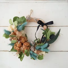 母の日ギフト　森の香りを贈るナチュラルリース直送ok　開店　サロン　491