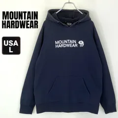 マウンテンハードウェア MOUNTAIN HARDWEAR ロゴプリントスウェットパーカー ネイビー USAメンズL   #2509S033