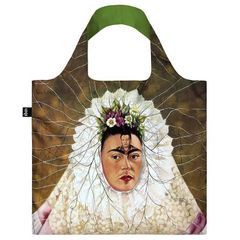 新品 折りたたみトート エコバッグ 撥水加工 絵画 LOQI Recycled Bag ローキー 大きめ トートバッグ フリーダ・カーロ / テワナとしての自画像【SPORTUS】