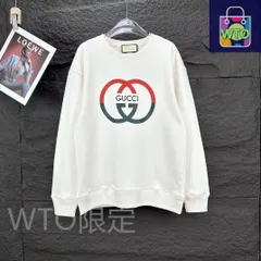 GUCCI 2025新作 ロゴプリント クルーネックスウェット [本日WTO|新品未使用品]-WT0輸入-LXX69