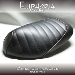 □【JOG ZR EVO ジョグ エボ SA16J】カスタムシート　タックロール　黒/茶《Euphoria》張替え済!!□K60530