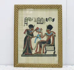 エジプト産 パピルス 絵画 六切サイズ 本物絵画