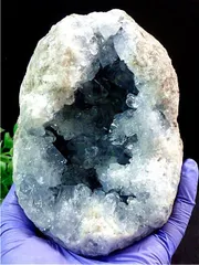 セレスタイト原石3.2kg超え水晶観賞石