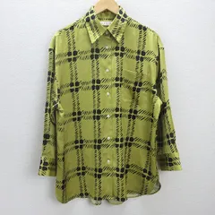G■ユニクロ/UNIQLO MARNI マルニ 長袖オーバーサイズシャツ【M】黄系/LADIES/153【中古】■