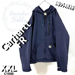 カーハートFRスウェットパーカーC1040大きいサイズパッチロゴXXLネイビーアメリカ古着
