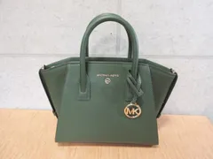 【美品】マイケルコース MICHAEL KORS  2way ハンドバッグ ショルダーバッグ  30H1G4VS5L ロゴチャーム 布袋付き グリーン