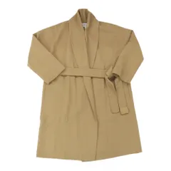【名古屋】ロエベ ラップコート カシミア ウール ベージュ キャメル S359Y01X64 レディース ベルト 34 美品のサムネイル