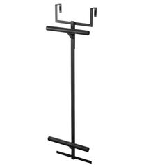 山崎実業(Yamazaki) ランドセル & リュックハンガー 2段 ブラック 約W26.5×D11.5×H92.5cm タワー tower 扉に差し込むだけ 簡単設置 5243