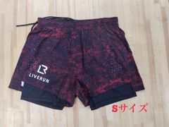 ライブランポケットハーフパンツ(レッド)🩳インナータイツ付Sサイズ